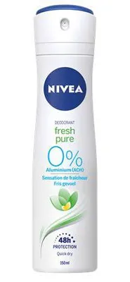 Productafbeelding van Nivea Deospray – Fresh Pure 0% 150 ml