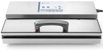 Produktbild von Vakuumiergerät – Lebensmittelverpackungsgerät mit digitaler Anzeige und Doppelpumpe, 670W, Edelstahl