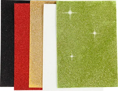 Produktbild von schaumstoffplatten A5 selbstklebendes Glitter 5 Stück