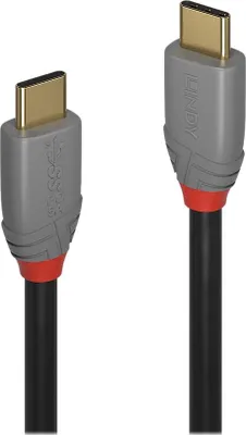 Obrázek produktu pro LINDY USB 3.1 kabel typ C/C 5A PD Anthra Line M/M 1m