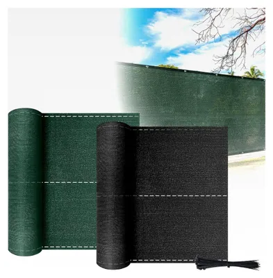 Produktbild von Zaunblende 1,8x10m Gartenzaun Sichtschutz 150g/m² HDPE Schattiernetz mit Kabelbinder Wetterfest, Grün