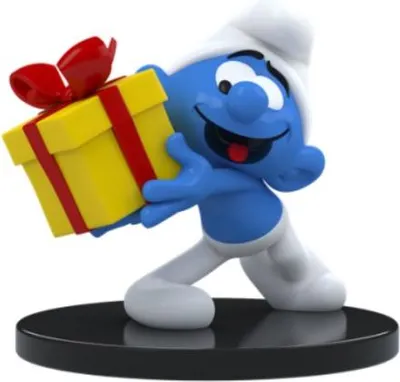 Image de Lolsmurf en résine bleue avec cadeau 700114