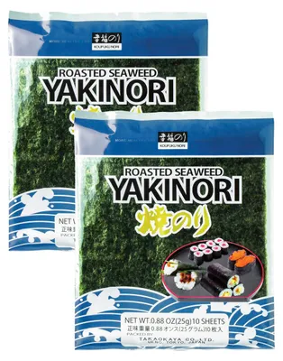 Produktbild von Yaki Nori Seealgenblätter geröstet für Sushi Takaokaya 25g 2er Pack