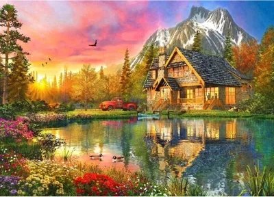 Obrázok produktu pre BLUEBIRD Puzzle Horská chata 500 dielov