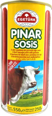 Produktbild von Egetürk Pinar Rindswürstchen 550g