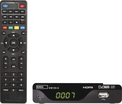 EMOS Set-top box EM190-S HD HEVC H265 (DVB-T2), J6014