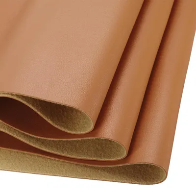 Kunstlederstreifen 20,32x134,62 cm, braun, PU-Leder, 1 Stück