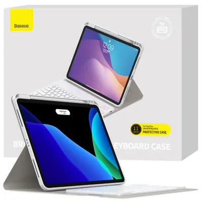 Obrázok produktu pre Puzdro S Klávesnicou Baseus Brilliance Pre Ipad Pro 11" (2018 / 2020 / 2021) Biele (Arjk000002)