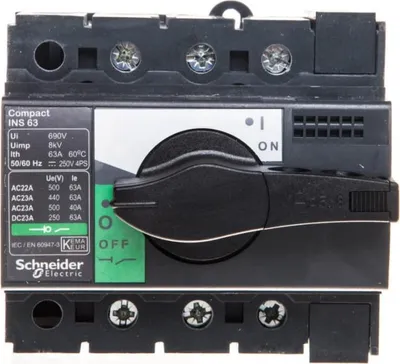 Obrázok produktu pre Schneider Electric 28902, Odpojovač, Čierna, 90 mm, 62,5 mm, 85 mm, 500 g