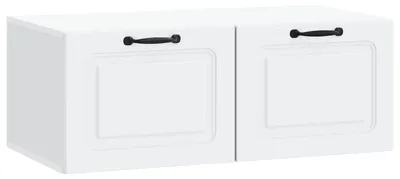 Zdjęcie produktu dla Biała szafka pod telewizor do montażu na ścianie, 78,5 x 41 x 30 cm, materiały drewnopochodne