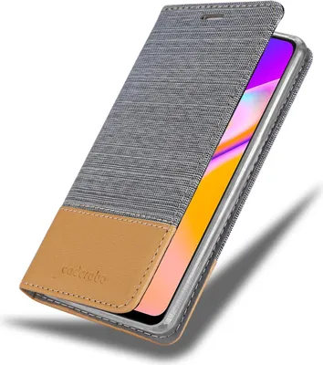 Immagine prodotto di Cadorabo Custodia per Oppo A94 5G Cover Protettiva in Grigio Custodia per Cellulare Custodia a Libro Cover