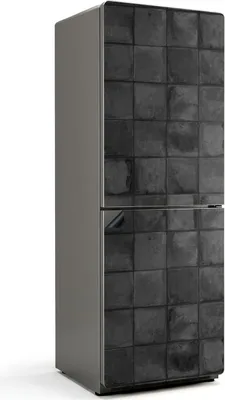 Produktbild von Steinfliesenstruktur – Magnetische Kühlschrank Abdeckung – Dekorfolie magnetisch Küche – Kühlschrank Magnet Deko – selbstklebende Magnettafel – Magnetfolie für Kühlschranktür – 70x190 cm