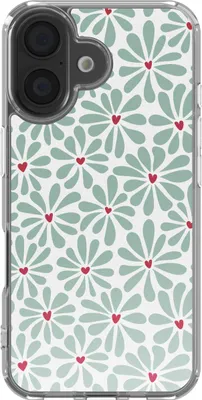 Zdjęcie produktu dla etui imoshion Design do Apple iPhone 16 - Bloom Love Sage Green