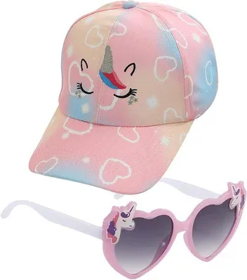 Immagine prodotto di Occhiali da sole sportivi per bambini - regolabili, rosa, con visiera da baseball