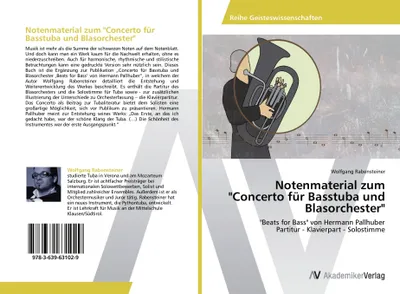 Produktbild von Notenmaterial zum "Concerto für Basstuba und Blasorchester"