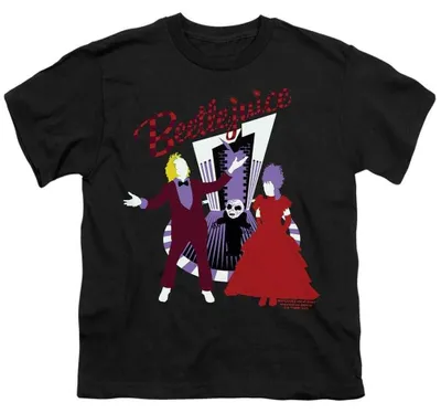Obrázok produktu pre Tričko s motívom filmu Beetlejuice – "The Vows" pre deti, model TV36650 (veľkosť 152-158), čierna farba