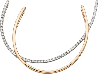 Produktbild von JOBO Anhänger 585 Gold Rotgold bicolor 52 Diamanten Brillanten Diamantanhänger