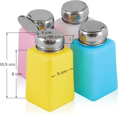 Zdjęcie produktu dla Butelka z pompk? chrom 180 ml mix kolor
