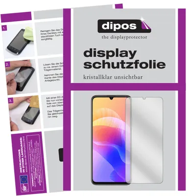Produktbild von 2x Schutzfolie für Huawei Enjoy 20 5G klar Displayschutzfolie Folie Display Schutz dipos