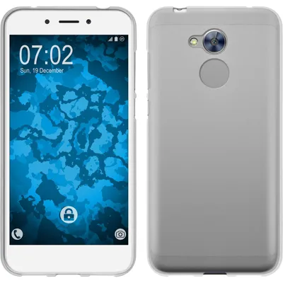 Produktbild von PhoneNatic Case kompatibel mit Huawei Honor 6a - weiß Silikon Hülle matt Cover