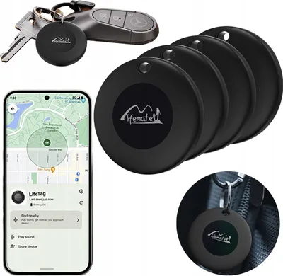 Obrázek produktu pro 4x Life Tag Lifemate Android GPS lokátor pro batoh, klíče, zavazadla pro psy