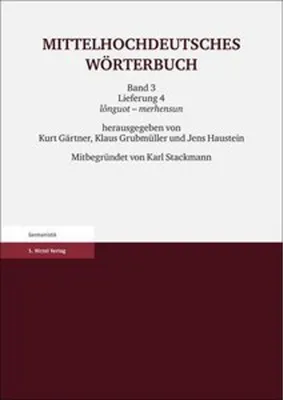 Obrázek produktu pro Mittelhochdeutsches Wörterbuch. Dritter Band, Lieferung 4