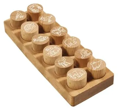 Zdjęcie produktu dla Colop 165224, Okrągły, Guma, Drewno, Drewno, 3 cm
