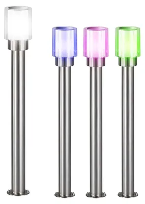Produktbild von RGB LED Stehleuchte, Edelstahl, silber, weiß, H 80 cm