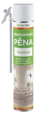 Obrázek produktu pro Nízkoexpanzní montážní pěna - trubičková, 750 ml, žlutá