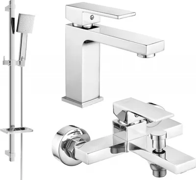 Produktbild von Mexen Uno DQ45 Badewannenset, Chrom - 71403DQ45-00