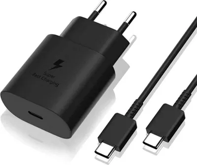 Zdjęcie produktu dla Ładowarka Samsung EP-TA800B 25W z kablem USB-C 1M Czarny (luzem)
