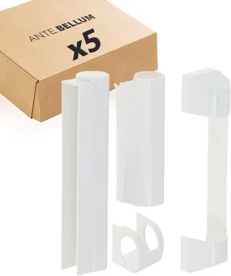 Produktbild von Fensterkappen 5 Stück, weiß, Kunststoff, für Fensterbeschläge