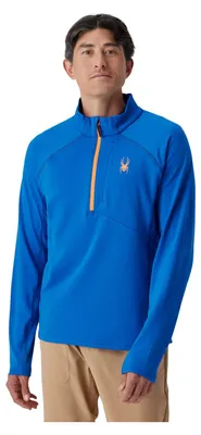 Immagine prodotto di SPYDER Gridweb 1/2 Zip, felpa media da uomo, colore blu, taglia L