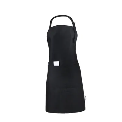 Produktbild von Viamart® - Professionelle Küchenschürze - Kochschürze - Grillschürze - Verstellbar - Gastronomiequalität - 3 Taschen - Bei 60°C waschbar - Schwarz