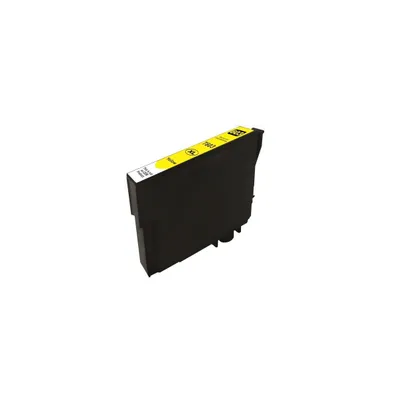 A yellow ink cartridge on a white background.
