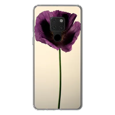 Produktbild von MuchoWow® Handyhülle Schutzhülle Hülle für Huawei P40 Lite Nahaufnahme eines violetten Mohns Silikon Softcase Handy Hülle - Handy