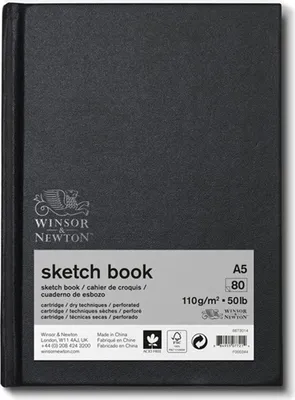 Image de WINSOR & NEWTON Carnet de croquis, A5 80 feuilles