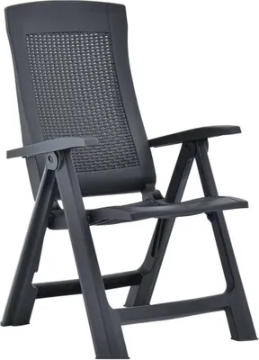 Immagine prodotto di Sedie da Giardino Reclinabili 2 pz in Plastica Antracite