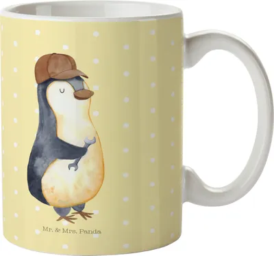 Produktbild von Mr. & Mrs. Panda Pott Wenn Papa es nicht reparieren kann, sind wir am Arsch - Gelb Pastell - Geschenk, Kinderbecher, Haferl, Reisebecher, Vatertag, Mehrwegbecher, Vater