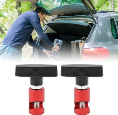 Produktbild von 2 Stück Haubenlift-Stützklemme, Auto-Heckstrebenhalter-Haltewerkzeug für Schrägheckmodelle und Kofferraum, Rot