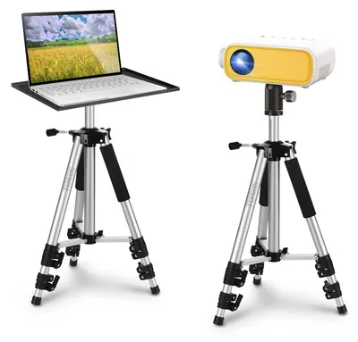 Produktbild von Beamerstativ Projektorständer Laptopständer - Höhe 45 bis 122 cm - Aluminium - Mit Tragetasche