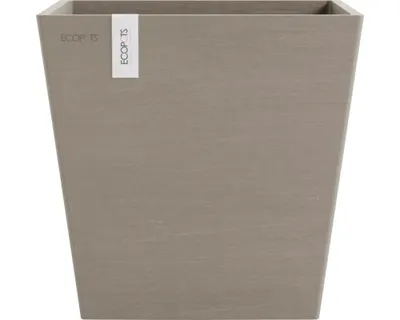 Obrázek produktu pro Květináč Ecopots Rotterdam plastový Ø 23 cm 25 x 25 x 24,6 cm hnědý