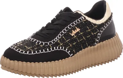 Image de La Strada Chaussures de sport à lacets pour femmes Noir Loisirs, Taille:40 EU