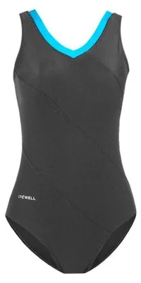 Image de Crowell - Maillot de bain « Angie » pour femmes PP10803 (36 DE) (bleu/gris)