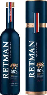 Produktbild von Wodka Retman Strong 700 ml tubie | Vodka |700 ml | 50% Alkohol | Toruñskie Wódki Gatunkowe | Geschenkidee | 18+