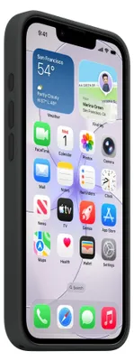 Produktbild von iPhone 17e/16e Silicone Case mit MagSafe – Schwarz