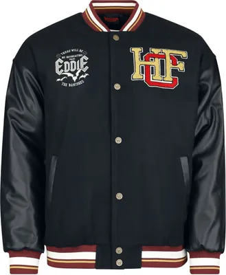 Produktbild von Stranger Things Collegejacke Herren Hellfire Club schwarz S