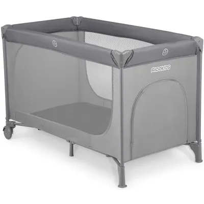 Obrázok produktu pre Cestovná postieľka + matrac + taška125 x 65 x 78 cm RK-240 sivá