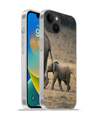 Produktbild von MuchoWow® Handyhülle Schutzhülle Hülle für Apple iPhone 14 Plus - Soft case Elefant - Tiere - Savanne - Natur Silikon Softcase Handy Hülle - Abbildung