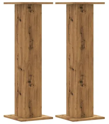 Immagine prodotto di Supporto per piante, set di 2 - Legno di quercia - 30 x 30 x 95 cm